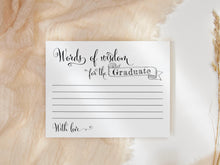 Words Of Wisdom Cards Graduation PRINTABLE Party Decorations