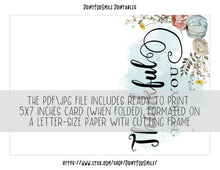 Thankful For You Card PRINTABLE Thanksgiving