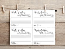 Words Of Wisdom Cards Graduation PRINTABLE Party Decorations