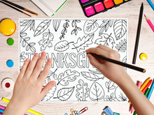 Thanksgiving Coloring Placemat PRINTABLE