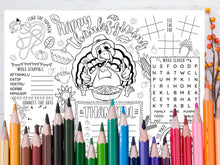 Thanksgiving Placemats PRINTABLE Coloring