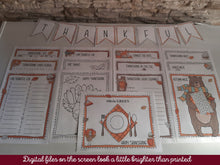 Thanksgiving Activities For Kids PRINTABLE Placemat Banner Word Search Scramble I Am Thankful For Coloring Page I Spy