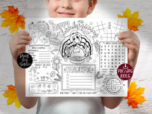 Thanksgiving Placemats PRINTABLE Coloring