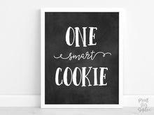 Graduation One Smart Cookie Sign PRINTABLE, Chalkboard Graduation Sign, Party Decorations, Grad
