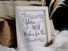 Advice And Well Wishes For The Graduate Sign Graduation Party Decorations PRINTABLE