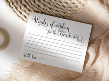 Words Of Wisdom Cards Graduation PRINTABLE Party Decorations