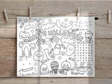 Halloween Placemat Coloring Page PRINTABLE