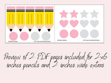 Back To School Pencil Banner, First Day Of School Banner, Classroom Decor, PRINTABLE