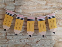 Back To School Pencil Banner, First Day Of School Banner, Classroom Decor, PRINTABLE