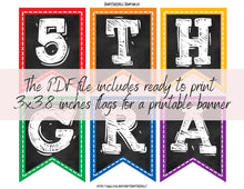 First Day Of 5th Grade Banner PRINTABLE