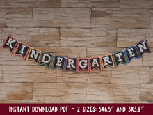 First Day Of Kindergarten Banner PRINTABLE