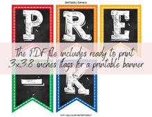 First Day Of Pre K Banner PRINTABLE