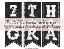 First Day Of 7th Grade Banner PRINTABLE