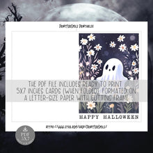 Happy Halloween Card Set PRINTABLE Ghost