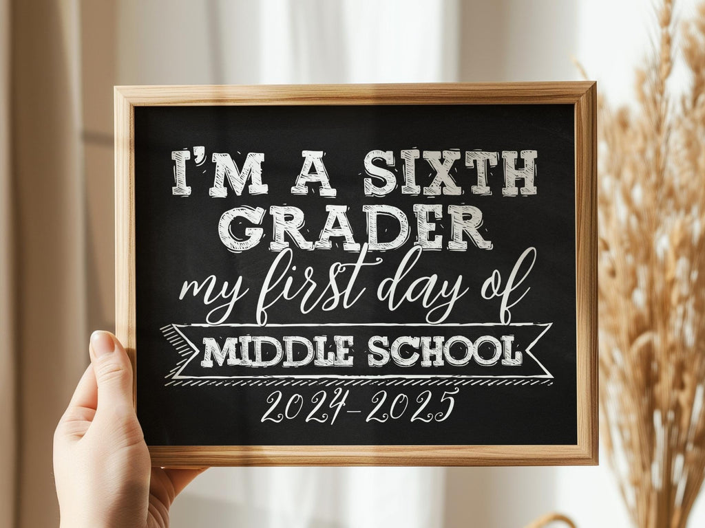 first-day-of-middle-school-sign-6th-grade-printable-sixth-grade-sign-1 for First Day Of 6th Grade Sign Printable Free First Day Of Middle School Sign 6th Grade PRINTABLE Sixth Grade Sign 1 for First Day Of 6th Grade Sign Printable Free