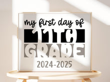 First Day Of 11th Grade Sign PRINTABLE, Eleventh Grade Sign, 1st Day Of School, Instant Download