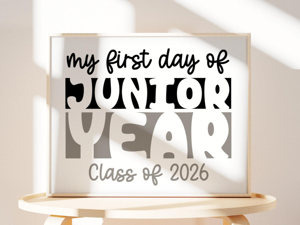 First Day Of Junior Year Sign, Instant Download, PRINTABLE Class Of 20 first-day-of-junior-year-sign-instant-download-printable-class-of-20