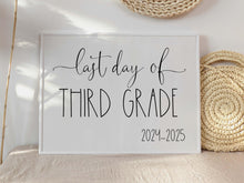 Last Day Of 3rd Grade Sign Third School 2025 Printable