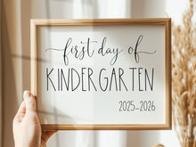 First Day Of Kindergarten Sign PRINTABLE Back To School Sign Photo Prop