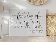 First Day Of Junior Year Sign PRINTABLE Back To School Sign Photo Prop