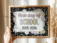 First Day Of School Sign Pastel PRINTABLE Sign For Girl 1st Day Of School Photo Prop