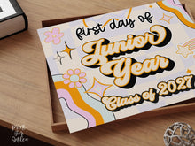 PRINTABLE First Day Of Junior Year Sign Retro Class Of 2027,  Back To School Sign, First Day Of School Sign, 11th Grade Sign