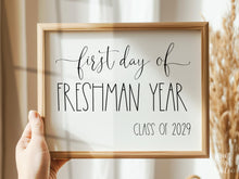 First Day Of Freshman Year Sign PRINTABLE Back To School Sign Photo Prop