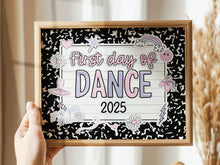 First Day Of Dance Sign Pastel PRINTABLE Sign For Girl 1st Day Of School Photo Prop