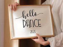 PRINTABLE First Day Of Dance Sign Back To School Sign Photo Prop