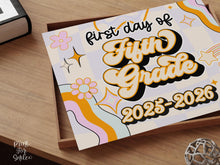 PRINTABLE First Day Of 5th Grade Sign Retro Fifth Grade School Sign, Back To School Sign, 1st Day Photo Prop
