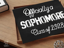 First Day Of Sophomore Year Class Of 2028 Sign, 10th Grade Sign, PRINTABLE Chalkboard, Officially A Sophomore High School Sign Modern Rustic