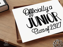 First Day Of Junior Year Sign PRINTABLE Class Of 2027, Officially A Junior Sign, 11th Grade Sign, High School Sign, Modern