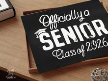 First Day Of Senior Year Sign Class Of 2026, 12th Grade Sign PRINTABLE, Officially A Senior Chalkboard High School Sign Photo Prop Modern