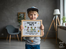 First Day Of Pre-K Sign PRINTABLE, Funny Silly Goose, Back To School Sign, Photo Prop, Instant Download, 2025-2026