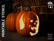 Zombie Pumpkin Carving Stencil | Scary Halloween Jack Oβ Lantern Template | Printable PDF Instant Download
