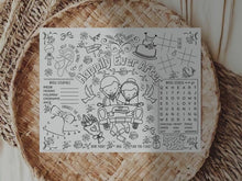 Wedding Placemat For Kids Coloring Page PRINTABLE