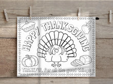 Thanksgiving Placemat PRINTABLE For Kids