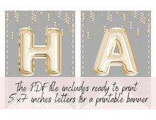 Printable Fathers Day Banner Happy PDF