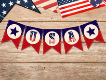 USA Banner Patriotic Banner Printable
