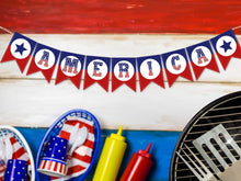 America Banner Printable Patriotic