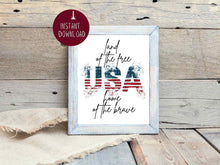 4th Of July Sign PRINTABLE Wall Art Decor