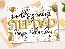 Fathers Day Card For Step Dad Stepdad Printable