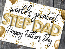 Fathers Day Card For Step Dad Stepdad Printable