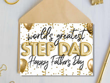 Fathers Day Card For Step Dad Stepdad Printable