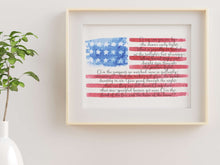 Star Spangled Banner Sign PRINTABLE 4th Of July Patriotic Wall Art