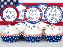 4th Of July Cupcake Toppers PRINTABLE Patriotic