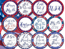 4th Of July Cupcake Toppers PRINTABLE Patriotic