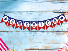 America Banner Printable Patriotic