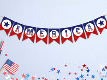America Banner Printable Patriotic