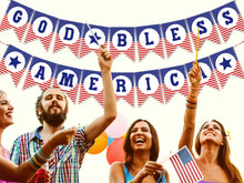 God Bless America Banner PRINTABLE Patriotic
